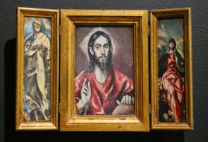 37 Triptych of St. Peter, Christ as the Savor, and the Madonna of Charity