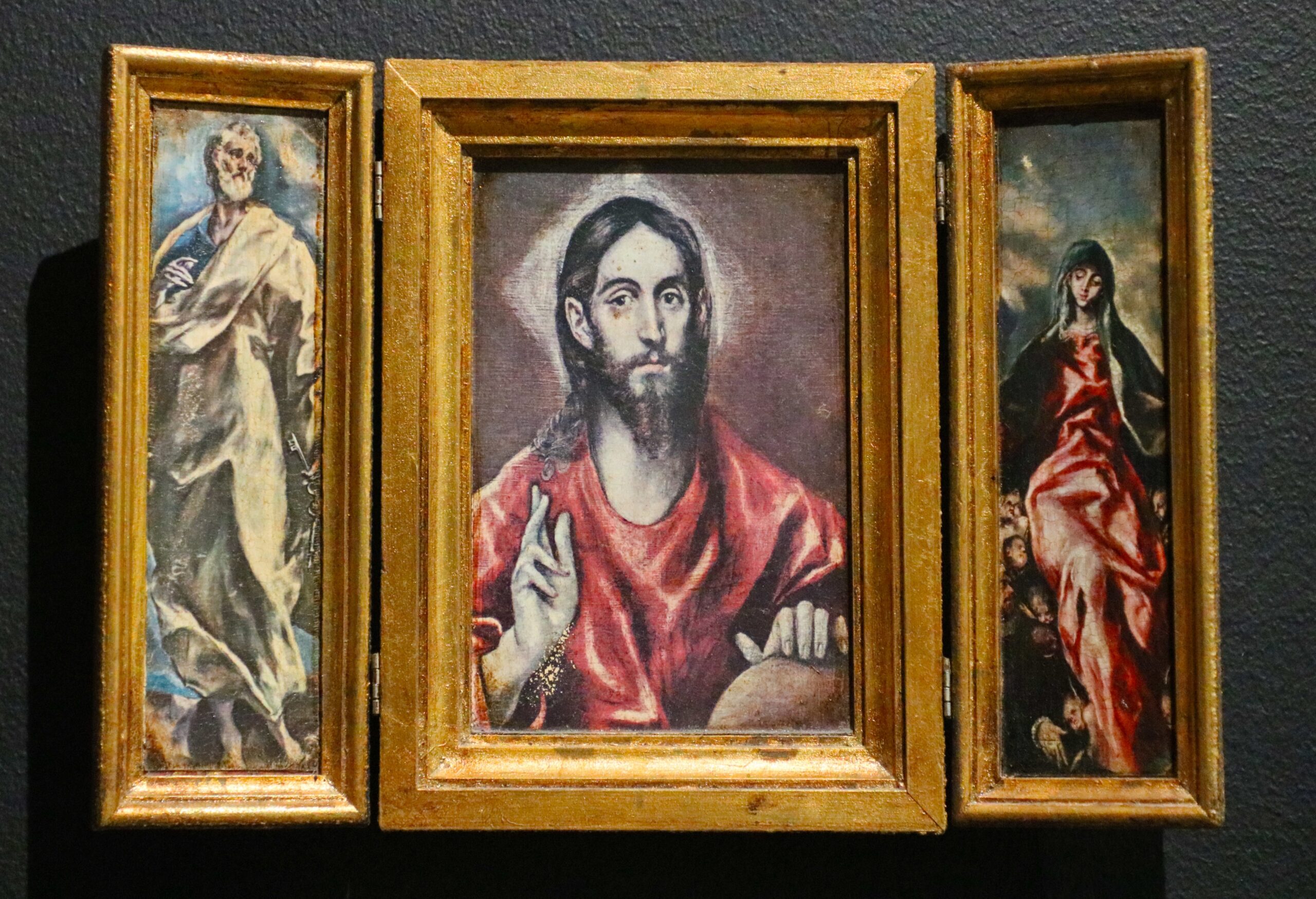 37 Triptych of St. Peter, Christ as the Savior, and the Madonna of Charity